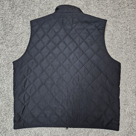 Pendleton Vest Mens Extra Large Black Quilted Faux Sherpa Western - Picture 9 of 9